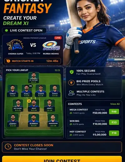 99gamepro (99 game pro) fantasy cricket & matchday visual 3